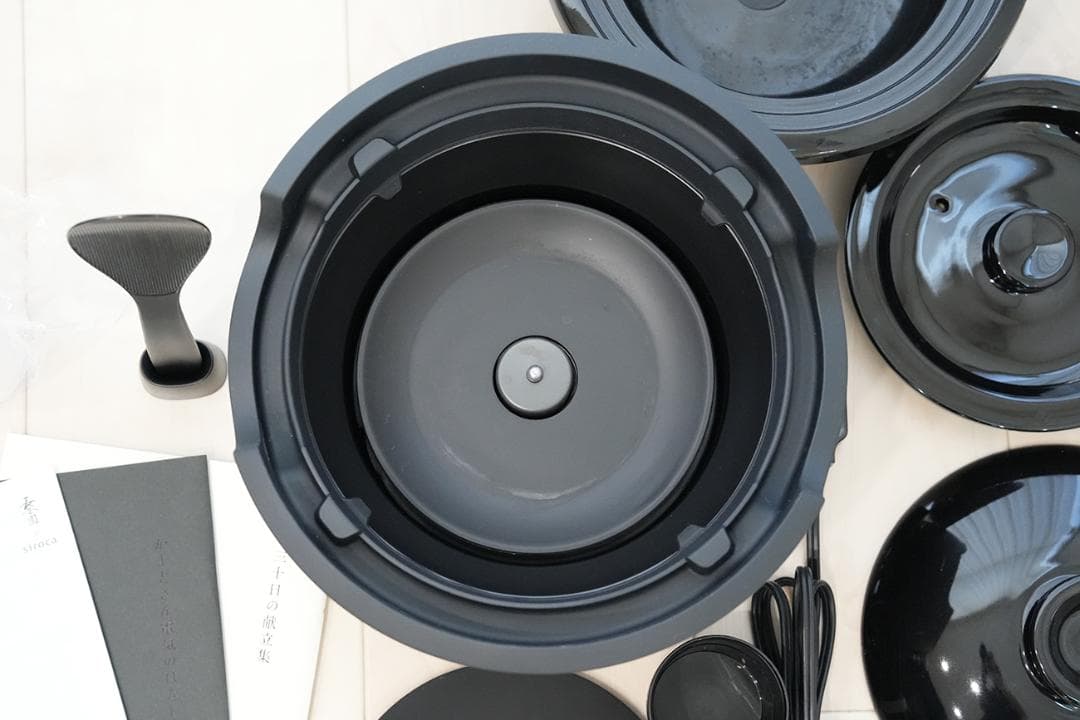 【使用２回、美品】2023年製 シロカ 長谷園 かまどさん電気 土鍋