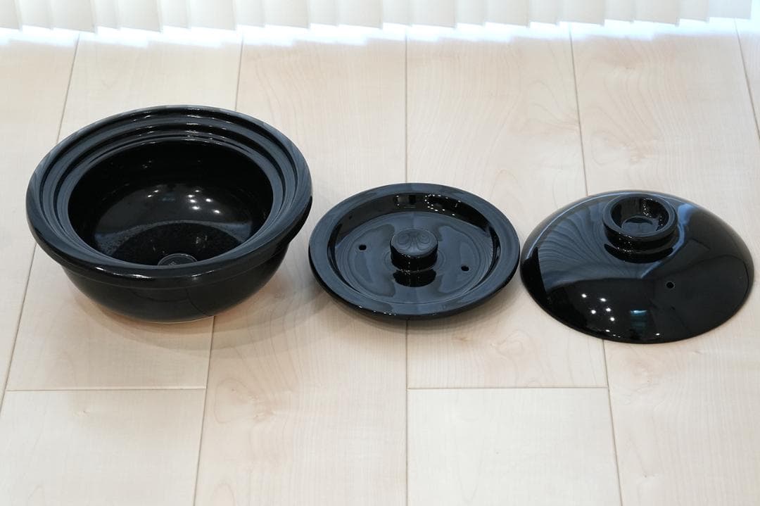 【使用２回、美品】2023年製 シロカ 長谷園 かまどさん電気 土鍋