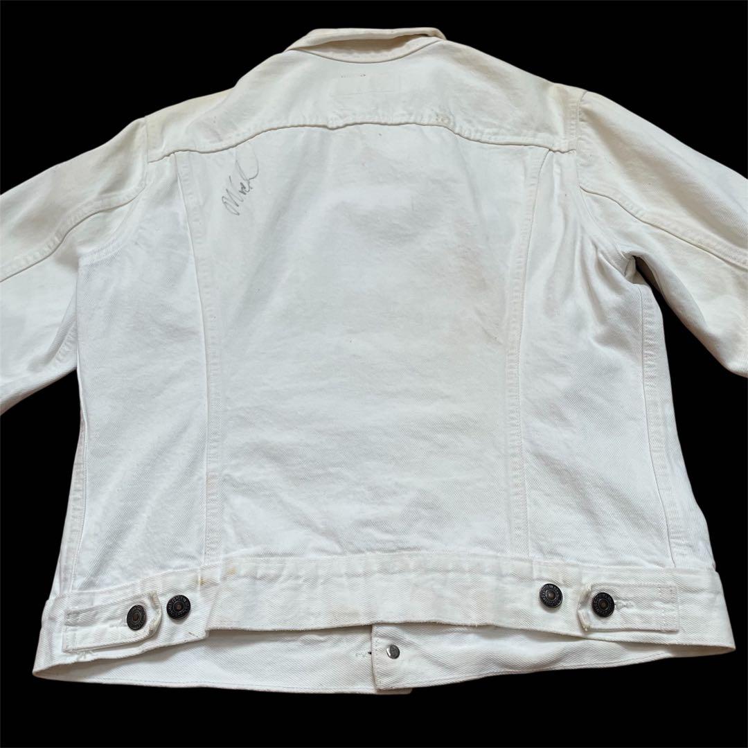 80's levi's 70506 デニムジャケット　白　アメリカ　ボロ　USA
