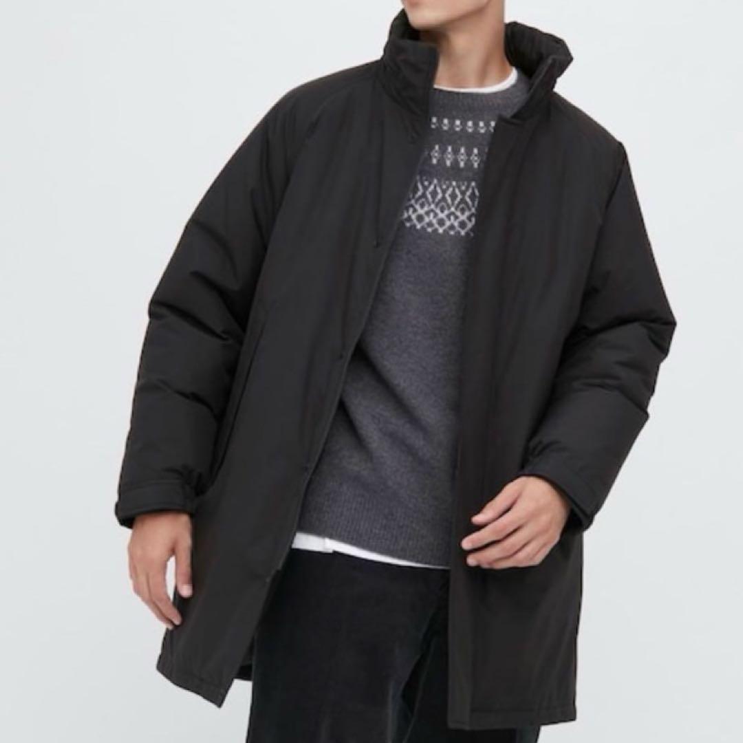 ユニクロ UNIQLO 防風パデッドコート メンズ