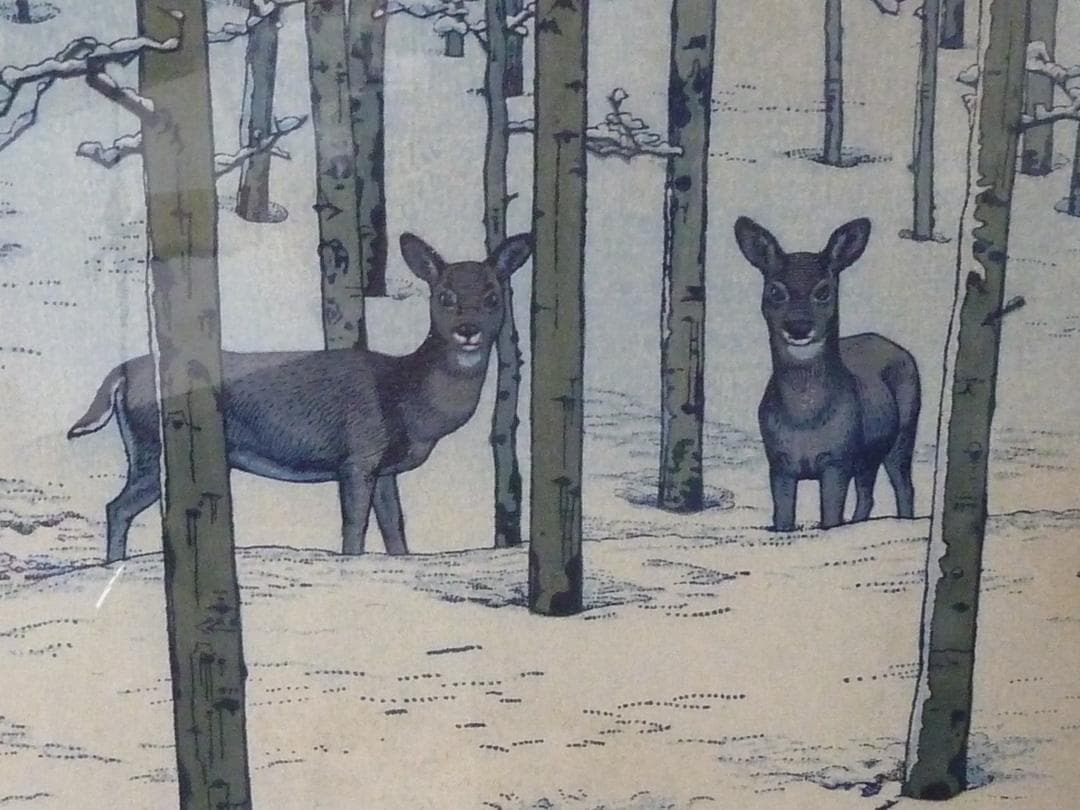 吉田遠志　アスピンにて　額入り