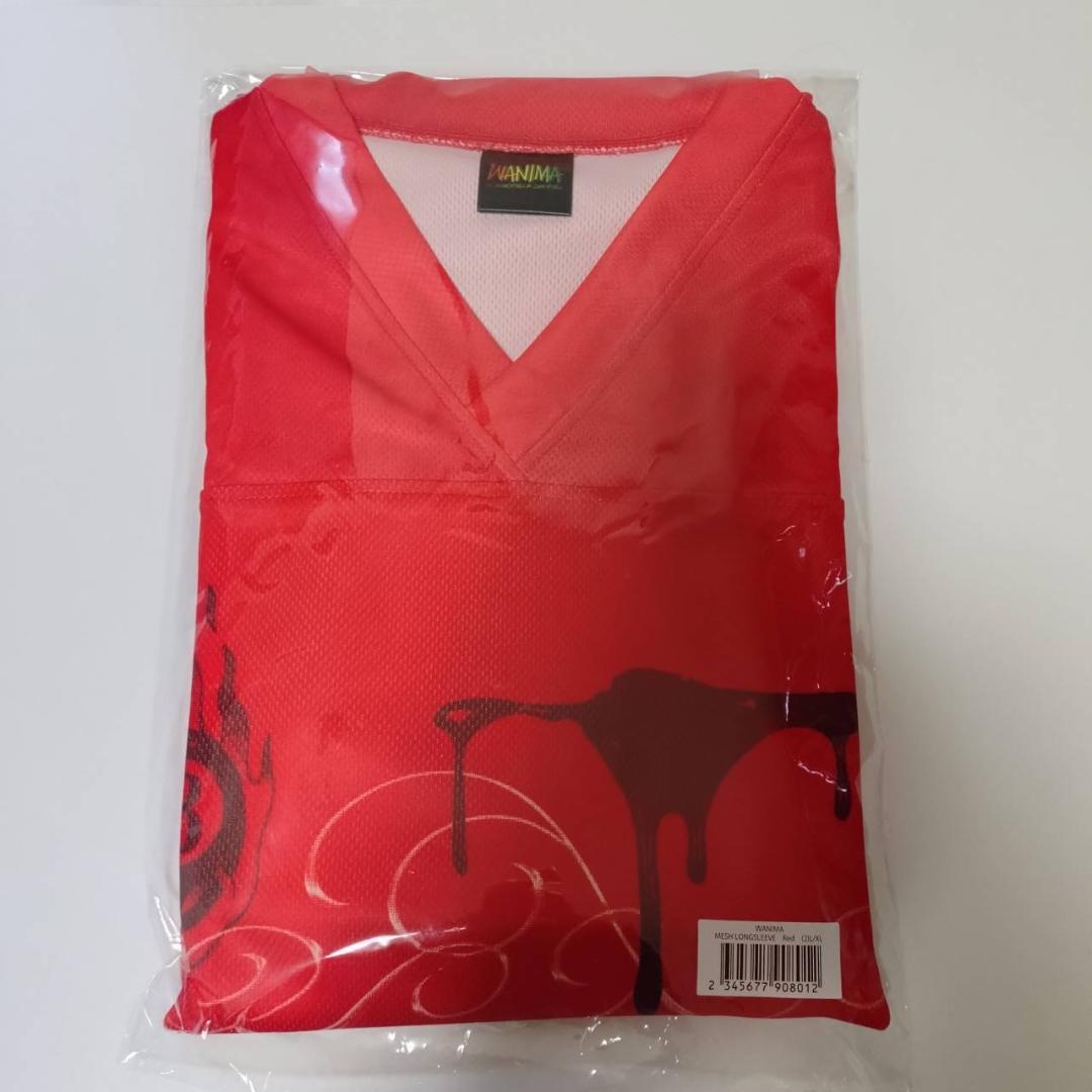 WANIMA BAMBOOM NIGHT メッシュ ロングスリーブ 赤 S～M