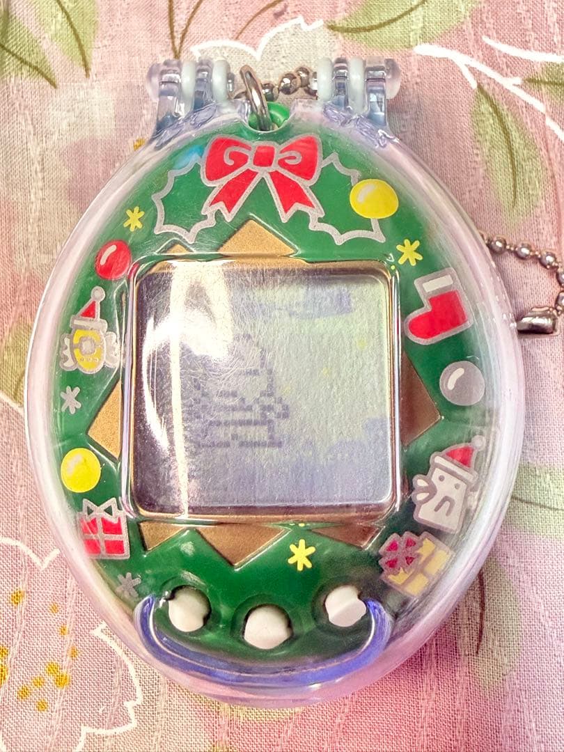 【動作確認済】サンタクロっちのたまごっち 緑 ケース付き