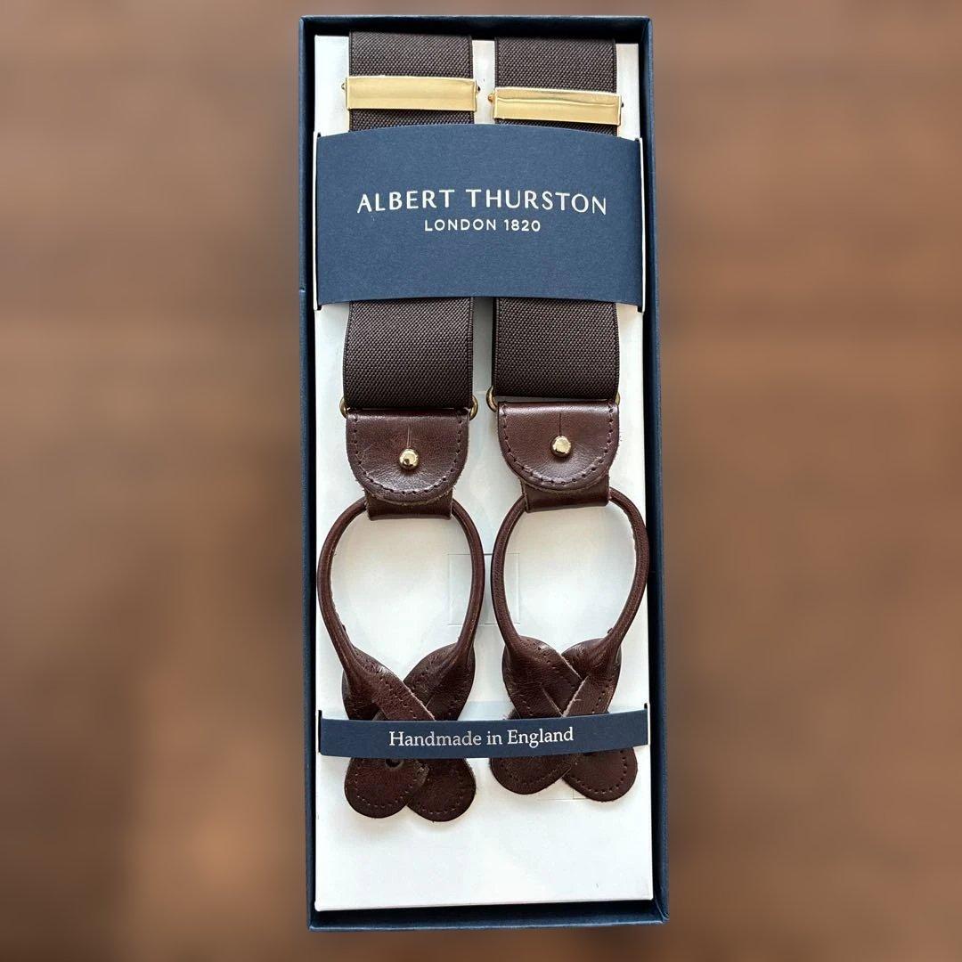 H*r様  THURSTON ブラウン サスペンダー