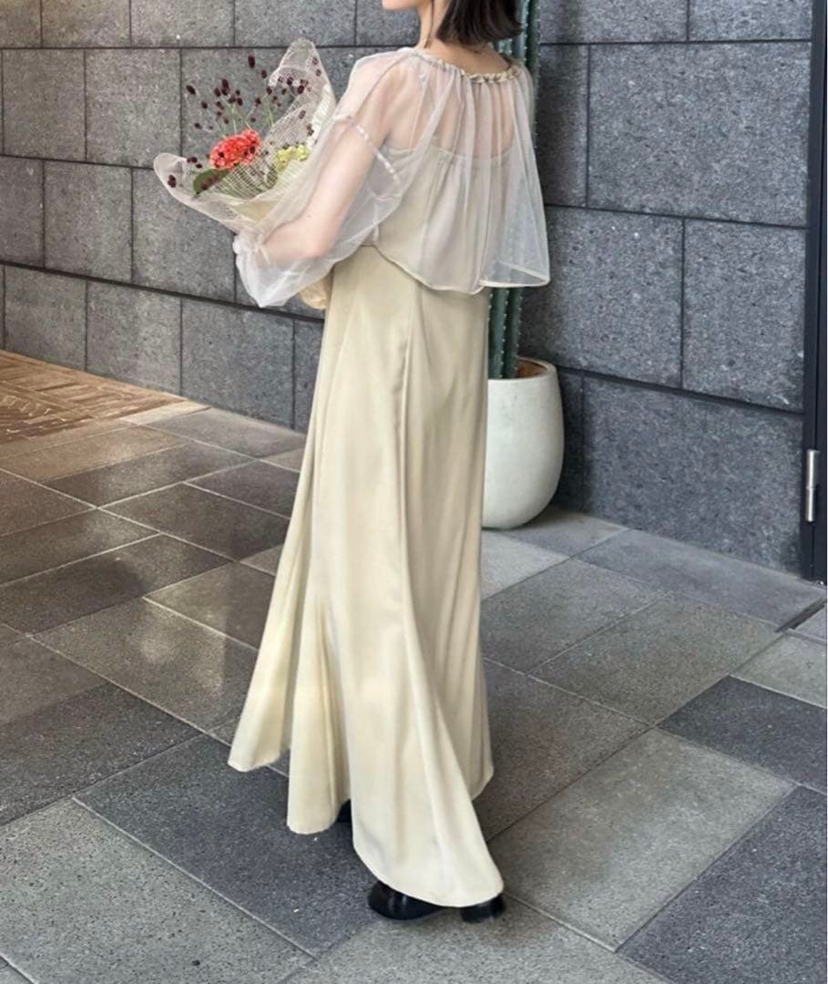 【ゆう】hinari オケージョンドレス　グリーン　Sサイズ