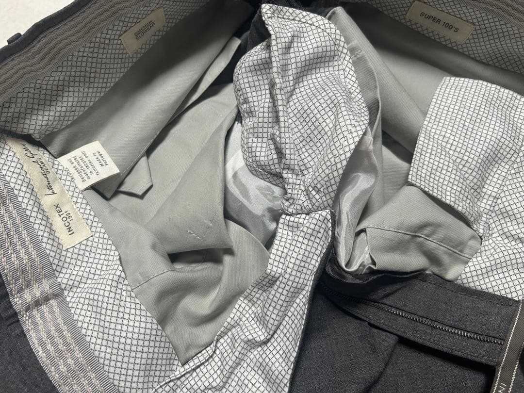 未使用 インコテックス 46 ミディアムグレー ビームス別注 ダブル