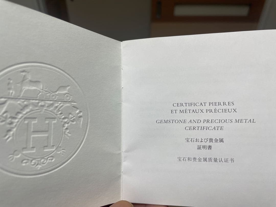 新品正規品　HERMES シェーヌダンクル　ペンダント