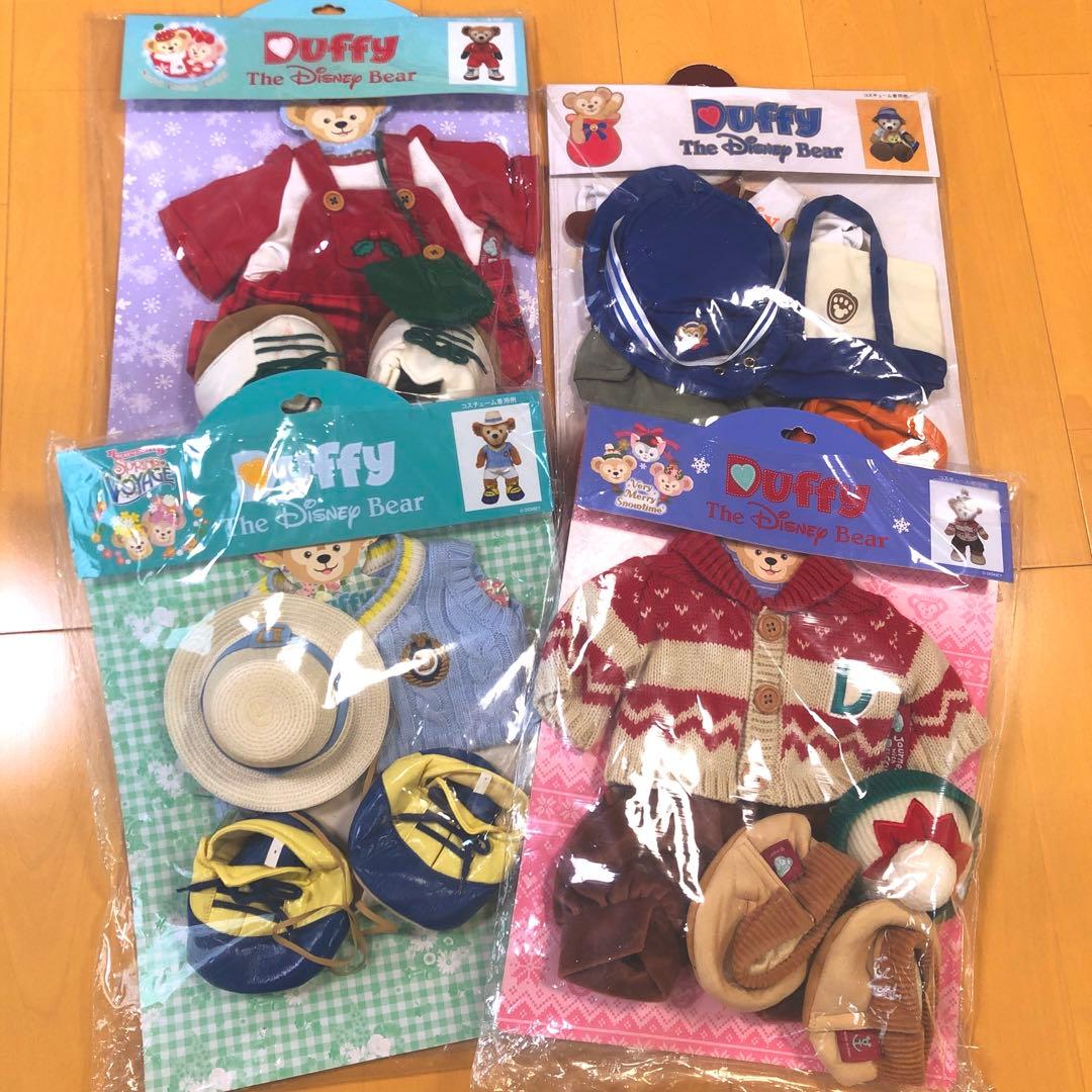 ★ダッフィー★かわいお顔チャイナ　ダッフィー ぬいぐるみ　コスチューム4点セット