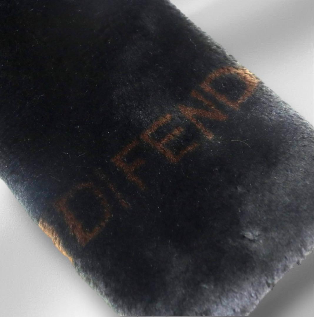 週末セール‼️ FENDI フェンディ ロゴラインデザイン エコファーコート