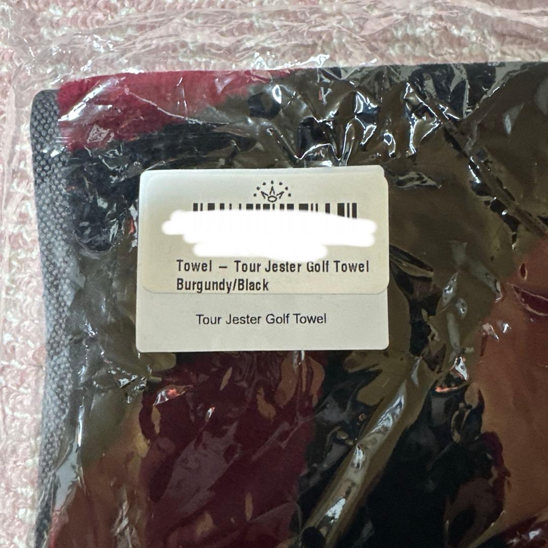 スコッティキャメロン　ツアータオル　レッド　ブラック　本物　未使用　タイトリスト