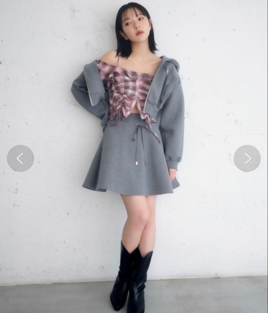 snidel スウェットミニセットアップ