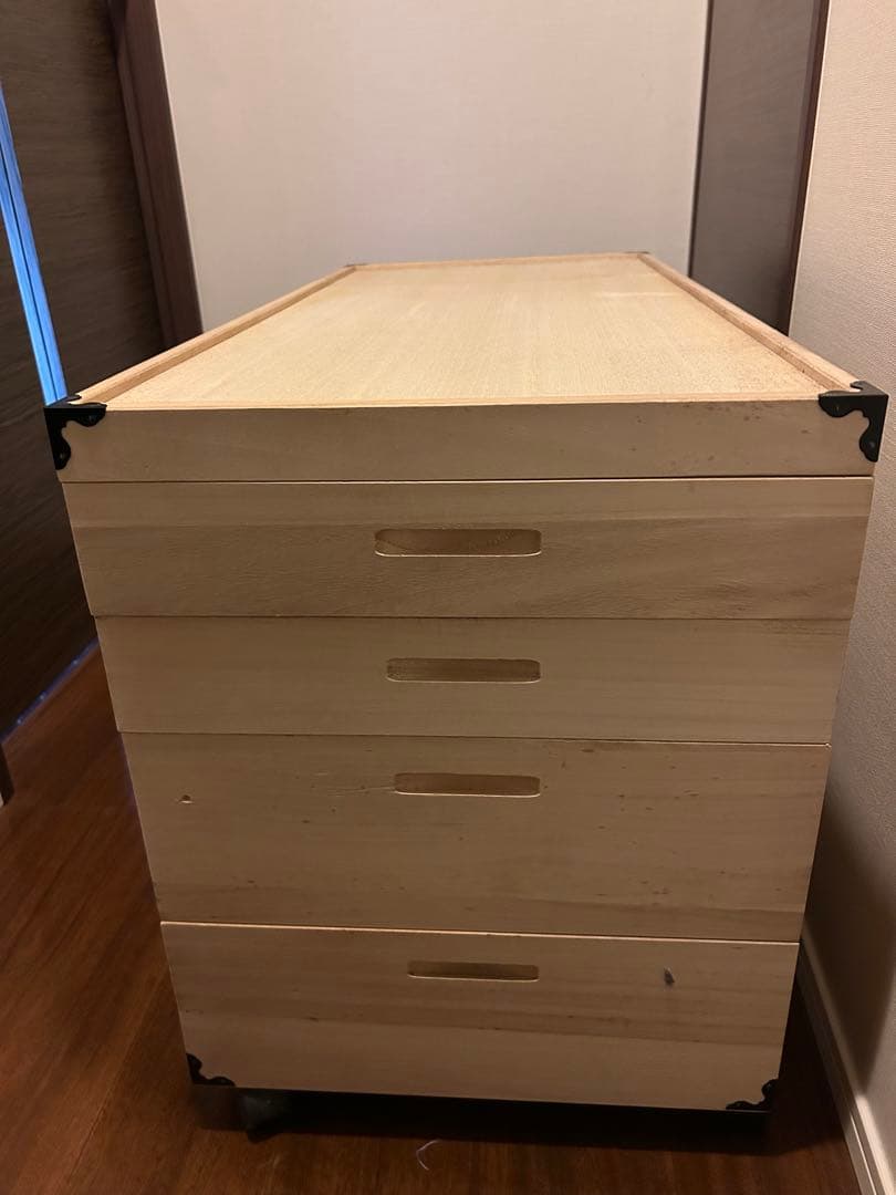 国産　桐 衣装ケース 総桐 4段