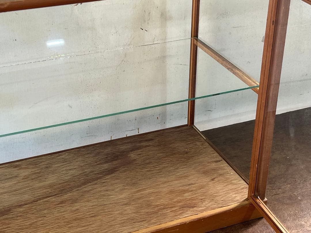 ご*ー様 昭和レトロ 木枠のガラスケース 5面ガラスショーケース コレクションケ