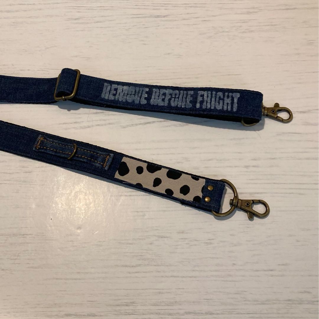 ハンドメイドバッグ デニムリメイクバッグ リメイクマフラー Hiroko