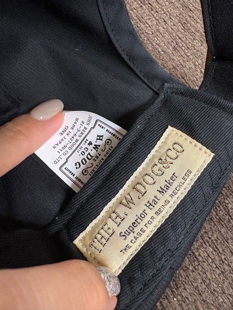 帽子 H.W.DOG&CO. SULFUR WASHED ROLL CAP