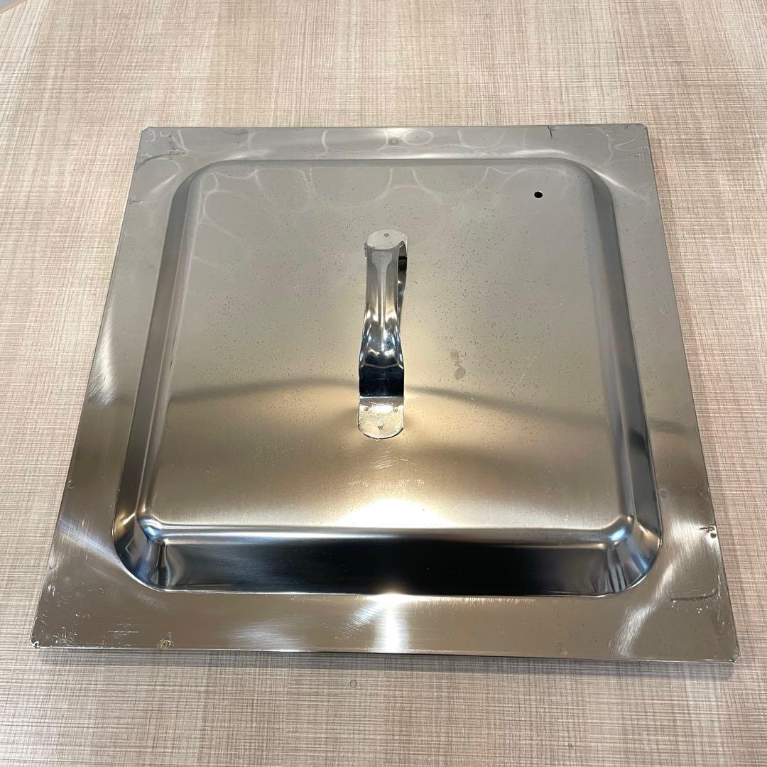 【業務用】ステンレス 角蒸し器 せいろ 三段 蓋付き 大容量　40㎝