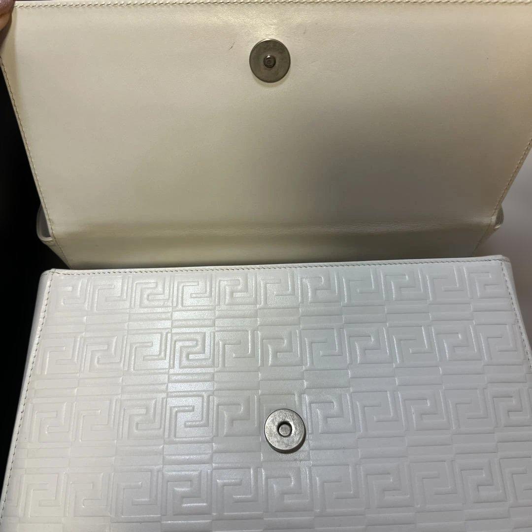 GIANNI VERSACE ホワイト ハンドバッグ