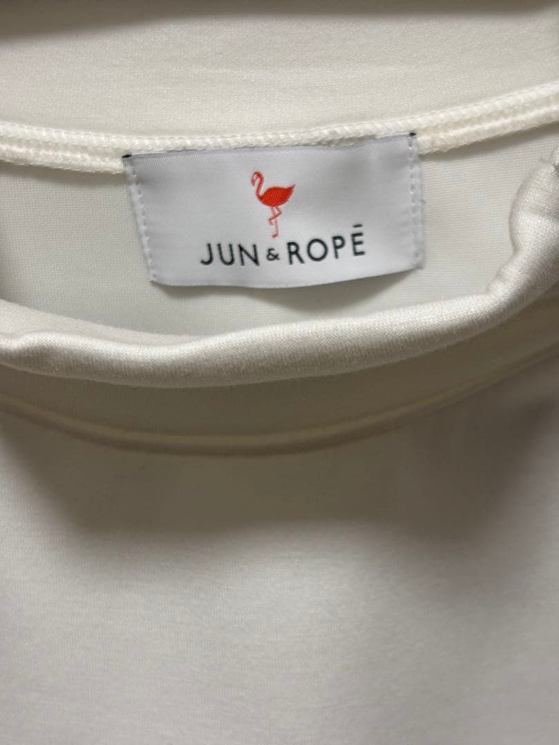 【美品】JUN & ROPE プルオーバー ホワイト Mサイズ ゴルフウェア