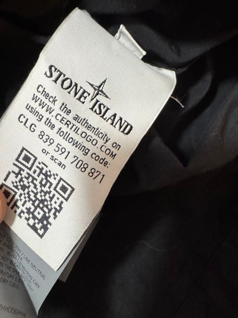 【未使用】STONE ガーメントダナイロンジャケット L 黒
