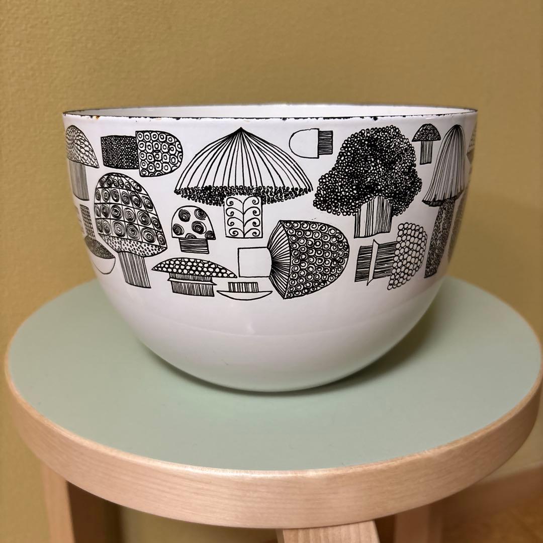 Arabia Finel アラビア フィネル きのこ琺瑯ボウル ヴィンテージ大