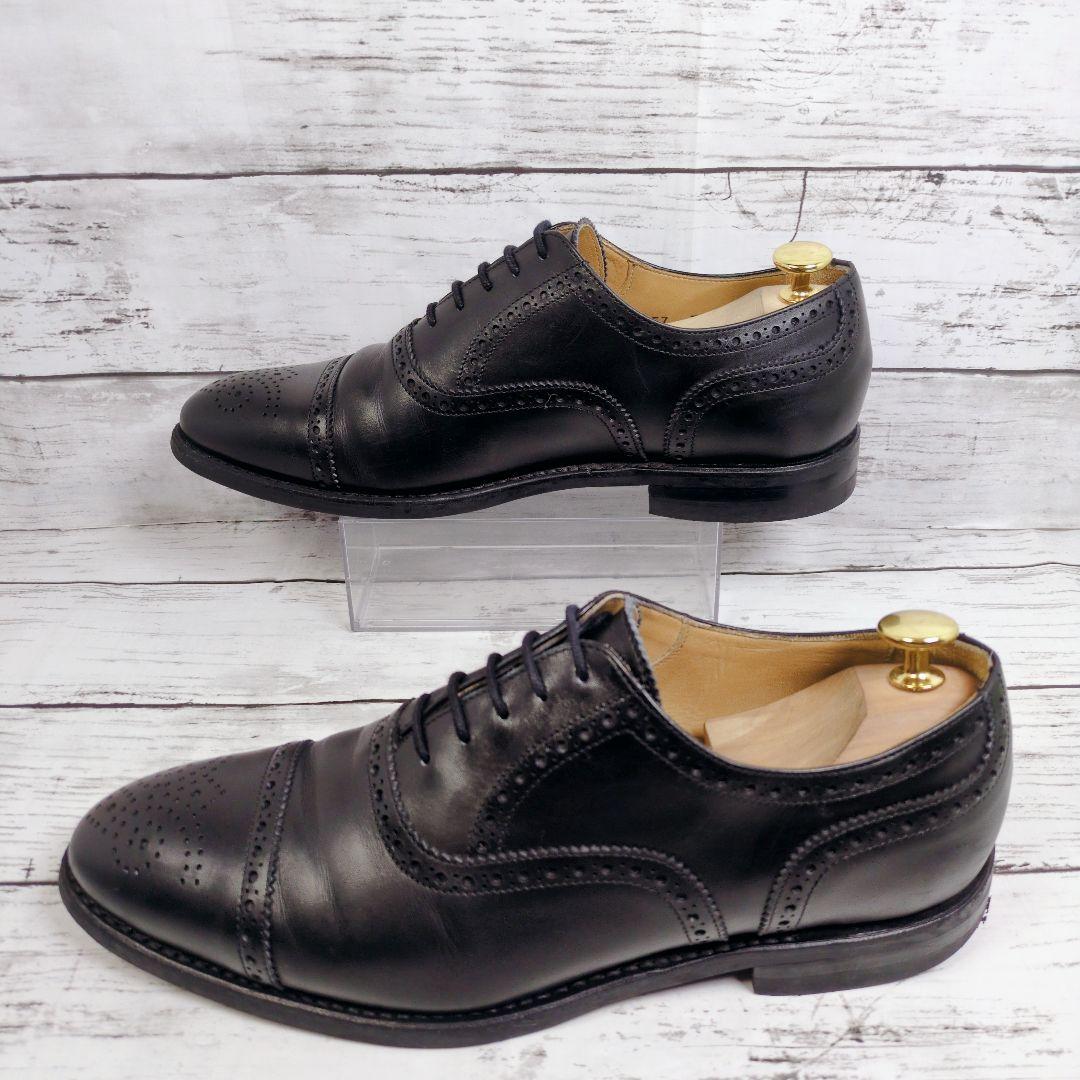 【Berwick1707】美品♪バーウィック ストレートチップ ブラック26cm