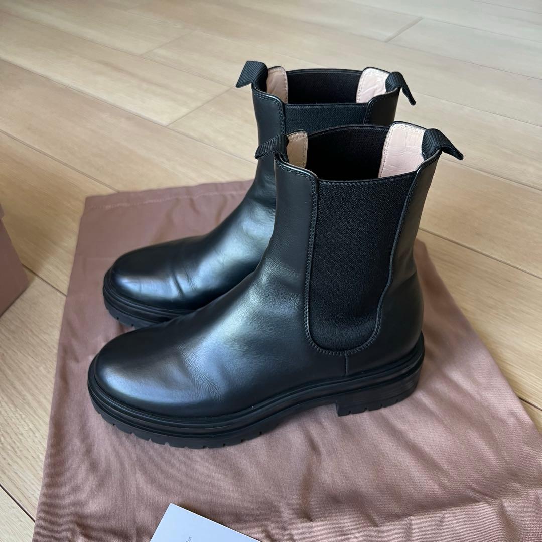 Gianvito Rossi ジャンヴィトロッシ サイドゴア ブーツ 37 美品