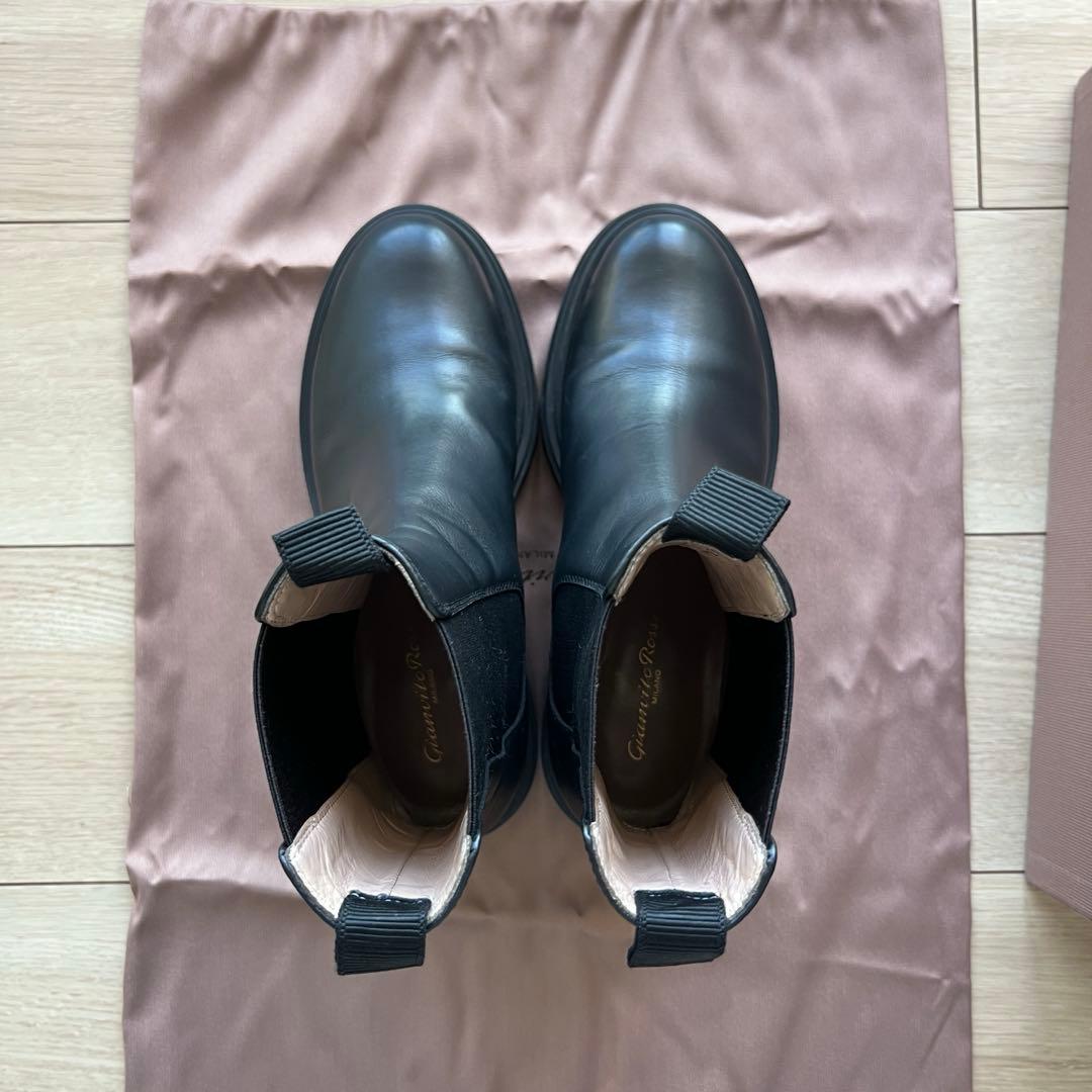 Gianvito Rossi ジャンヴィトロッシ サイドゴア ブーツ 37 美品