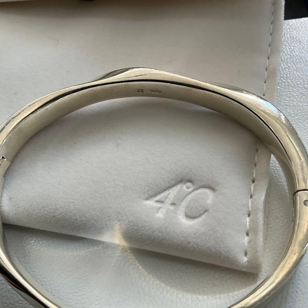 4°C ヴィンテージ シルバー バングル