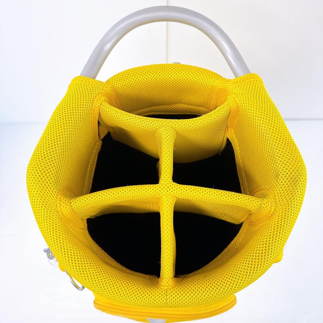 archvio　2021年　キャディバッグ　イエロー　9型／アルチビオ　ドット柄