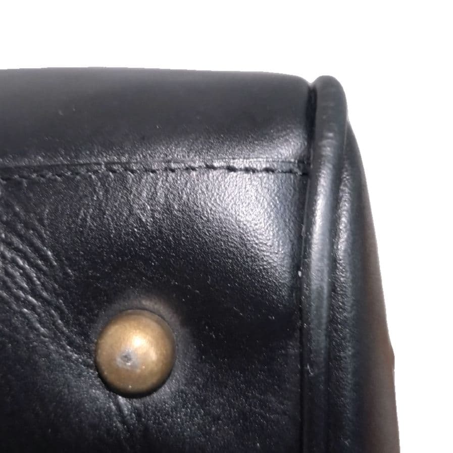 ✨美品✨ZARA ザラ　2way トラベルバッグ　本革 クロコ型押し　ブラック