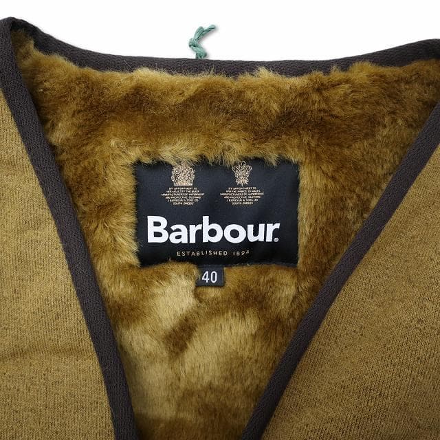 バブアー FUR LINER フェイクファー ライナー ベスト 40