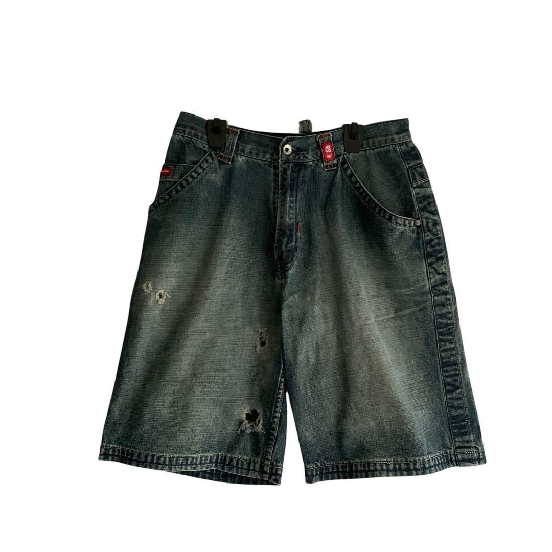 超希少！90s-00s JNCO JEANS ハーフデニム スカル 古着