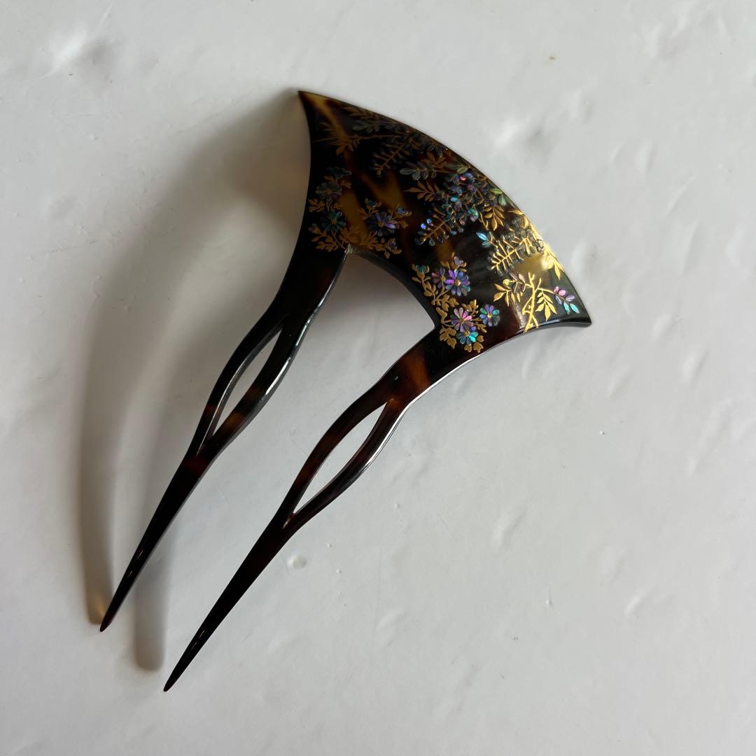 鼈甲　べっ甲　ラデン　かんざし　簪　髪飾り