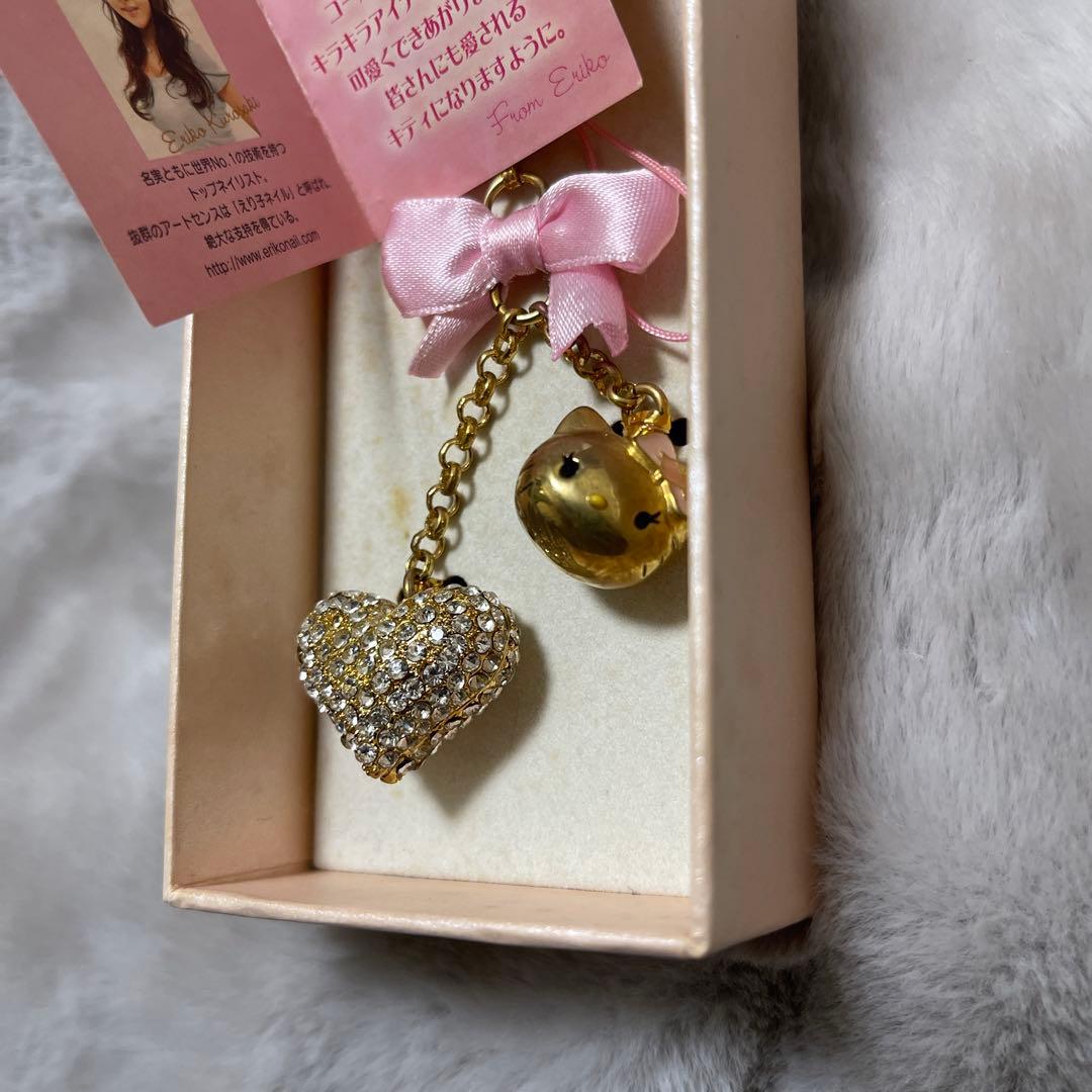 【希少・レア】ハローキティ/vivitix/黒崎えり子/ストラップ/ハート