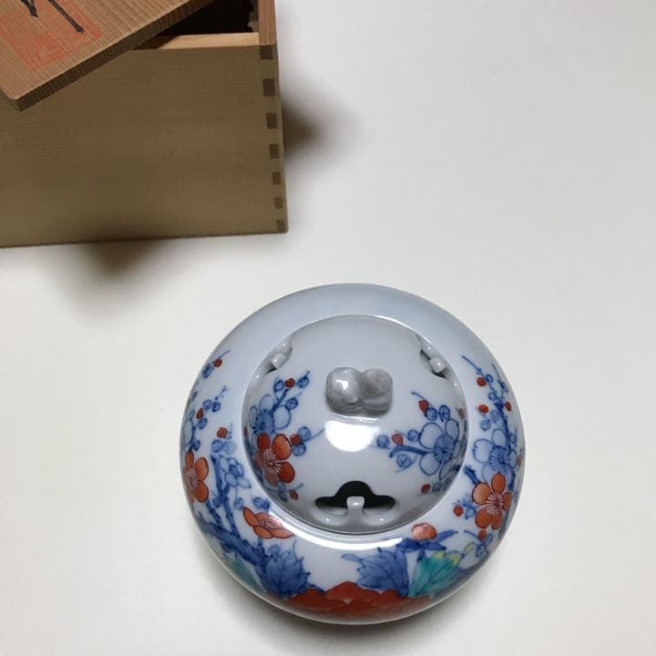 ⭐️ 香　炉　⭐️   ◼️染錦 梅牡丹◼️