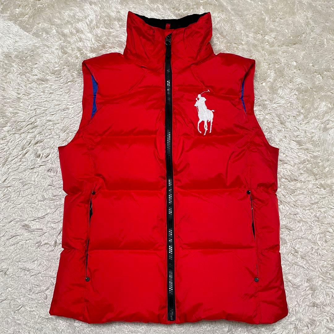 POLO RALPH LAUREN ダウンベスト　ビッグポニー レッド S