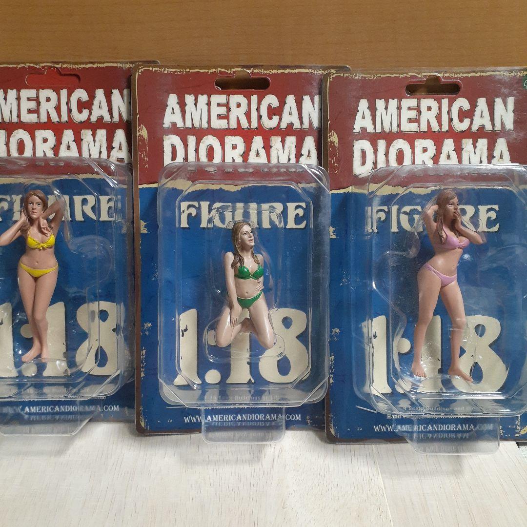 アメリカンジオラマフィギュア　1/18ビキニガール