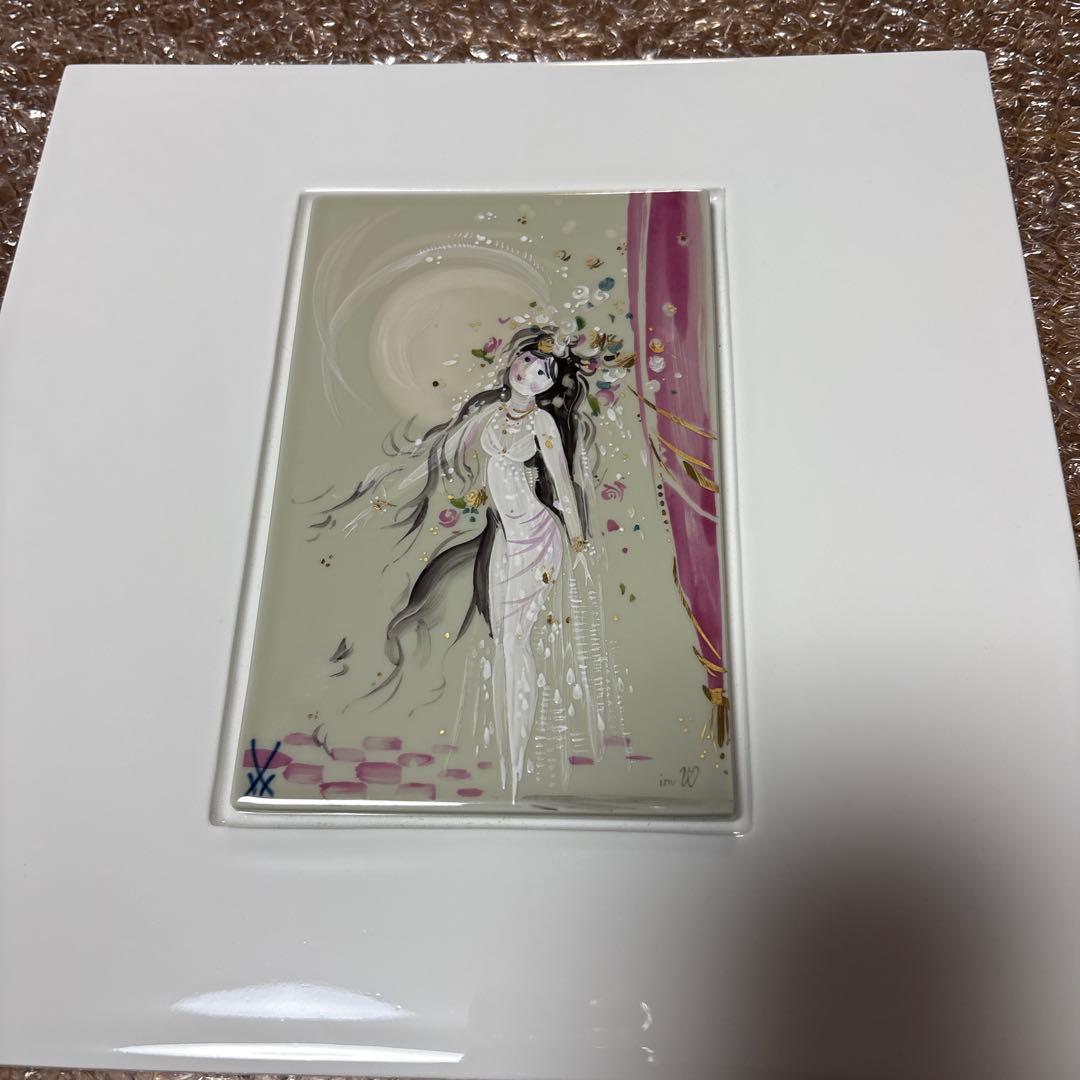 【日曜日特価】マイセン　陶板画プラーク　ダンサー