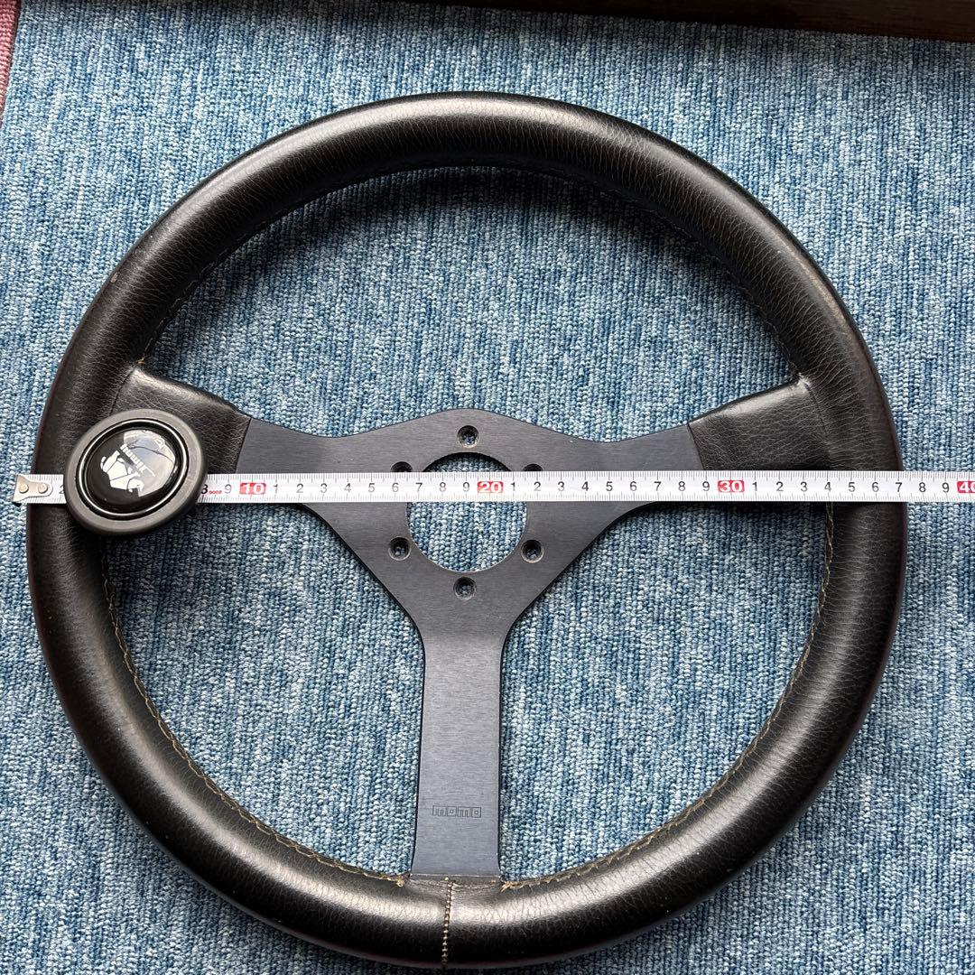 MOMO ステアリング 3スポーク 黒