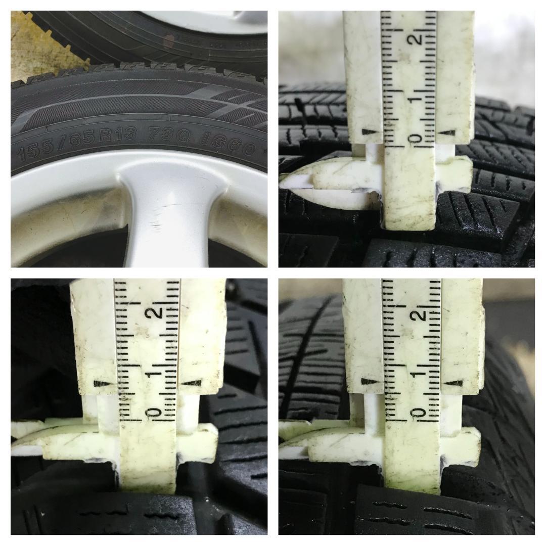 専用131 YOKOHAMA 155/65R13 2022年 スタッドレス