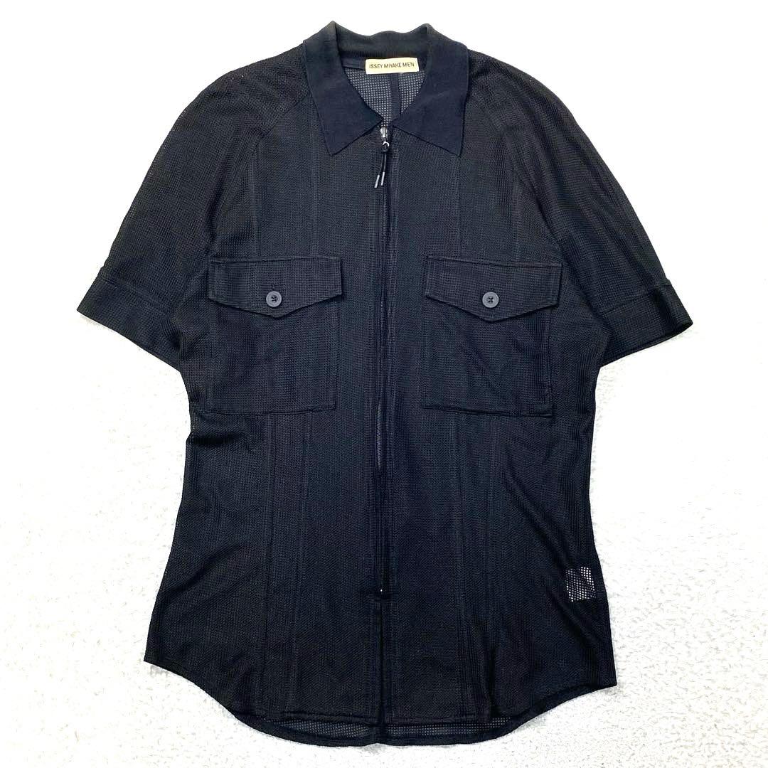 issey miyake MEN イッセイミヤケ メッシュシャツ　日本製　L