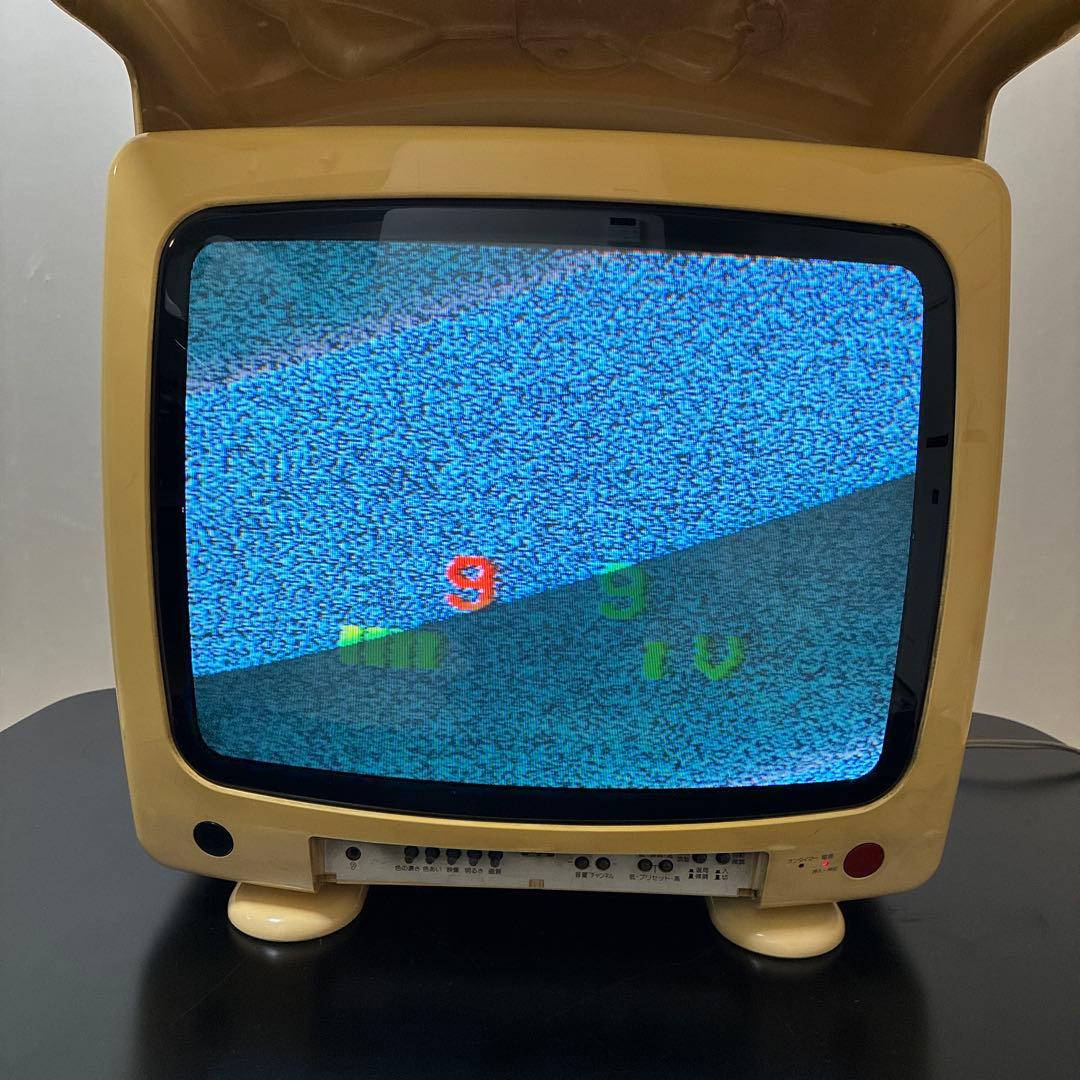 希少　限定 サンリオ キティ ブラウン管 テレビ 通電確認　C-14KTY