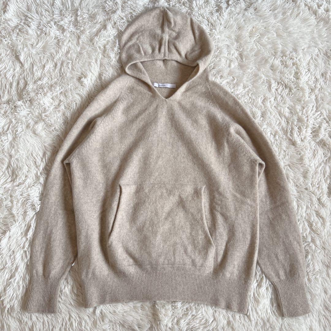 【極美品】FRAMeWORK 圧縮ウールフードプルオーバー　カシミア　ウール