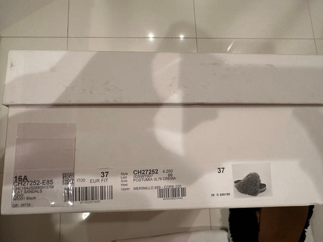 Chloe ファーサンダル　37