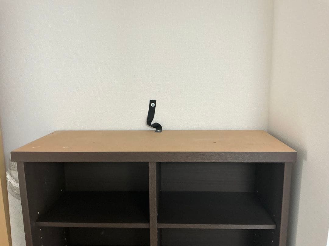 ニトリ　ダークブラウン本棚 引き出し付き