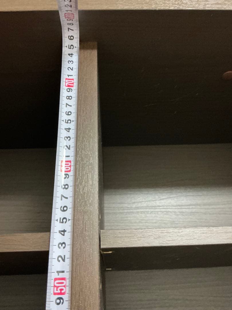 ニトリ　ダークブラウン本棚 引き出し付き