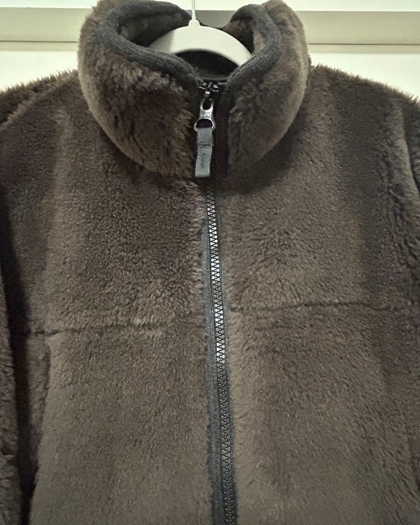 Chaosカオス ウール ボアブルゾン　ブラウン23aw