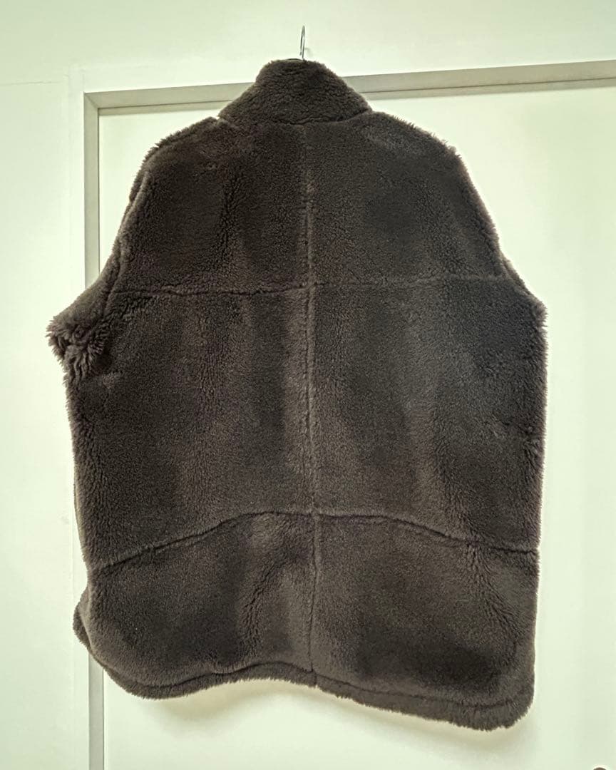 Chaosカオス ウール ボアブルゾン　ブラウン23aw