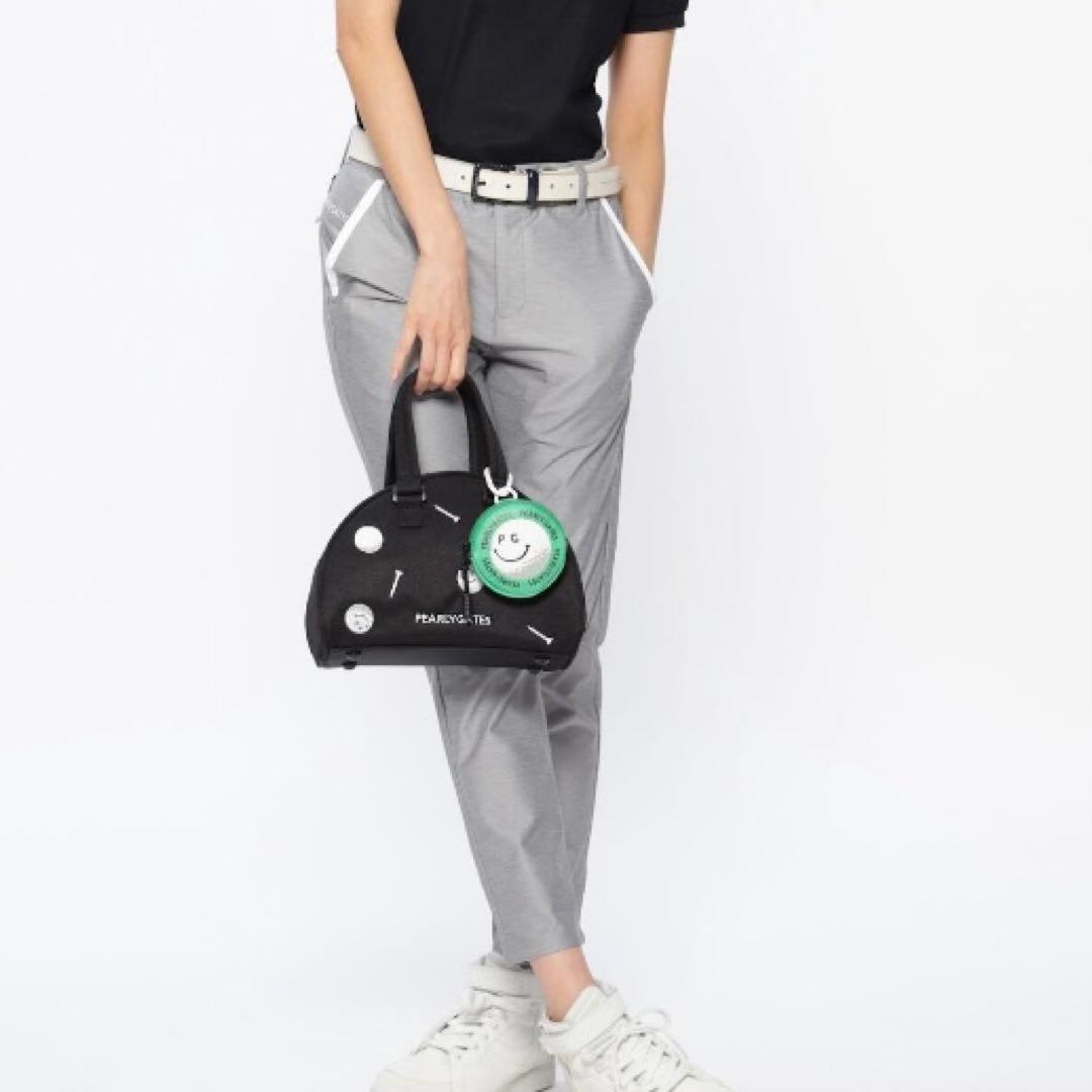 パーリーゲイツ　GOLF ドット刺繍　カートバッグ　ブラック