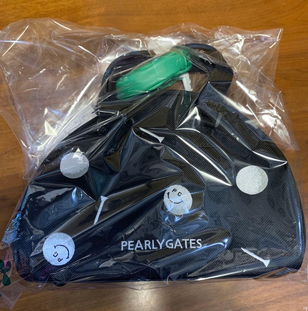 パーリーゲイツ　GOLF ドット刺繍　カートバッグ　ブラック